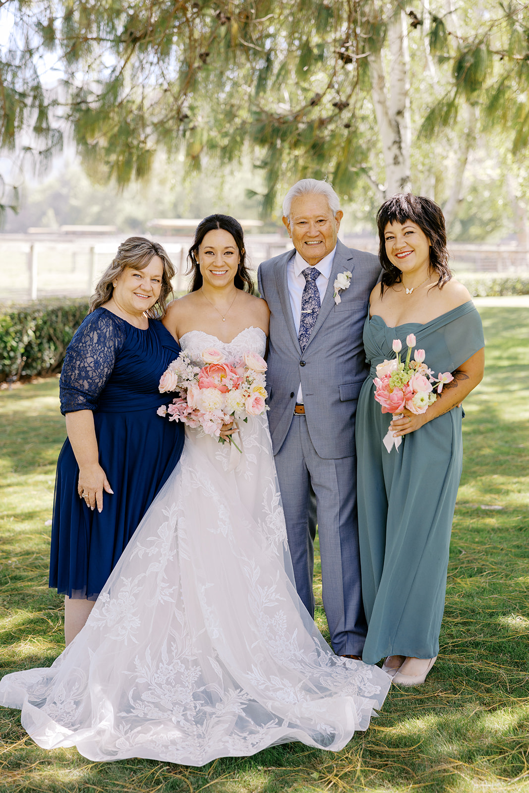 Rachel with her family at Whispering Rose Ranch